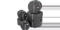 Skb Ultimate Drum Package - Durable Molded Cases For 8x10 Tom, 9x12 Tom, 6.5x14 Snare, 14x16 Floor Tom, 18x22 Bass, Sure-grip Handles, Roto-x Rib Pattern, Fabric Covered Foam Inserts