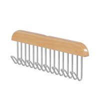 Space Saving 8 Hooks Wooden Hangers