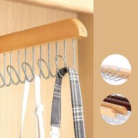 Space Saving 8 Hooks Wooden Hangers