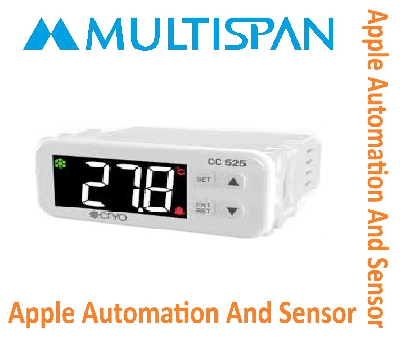 Cc-521 Multispan Cooling Controller - Temperature Control Unit, Single Display Pid, Dual Input Capability, Universal Input, 1 Year Warranty