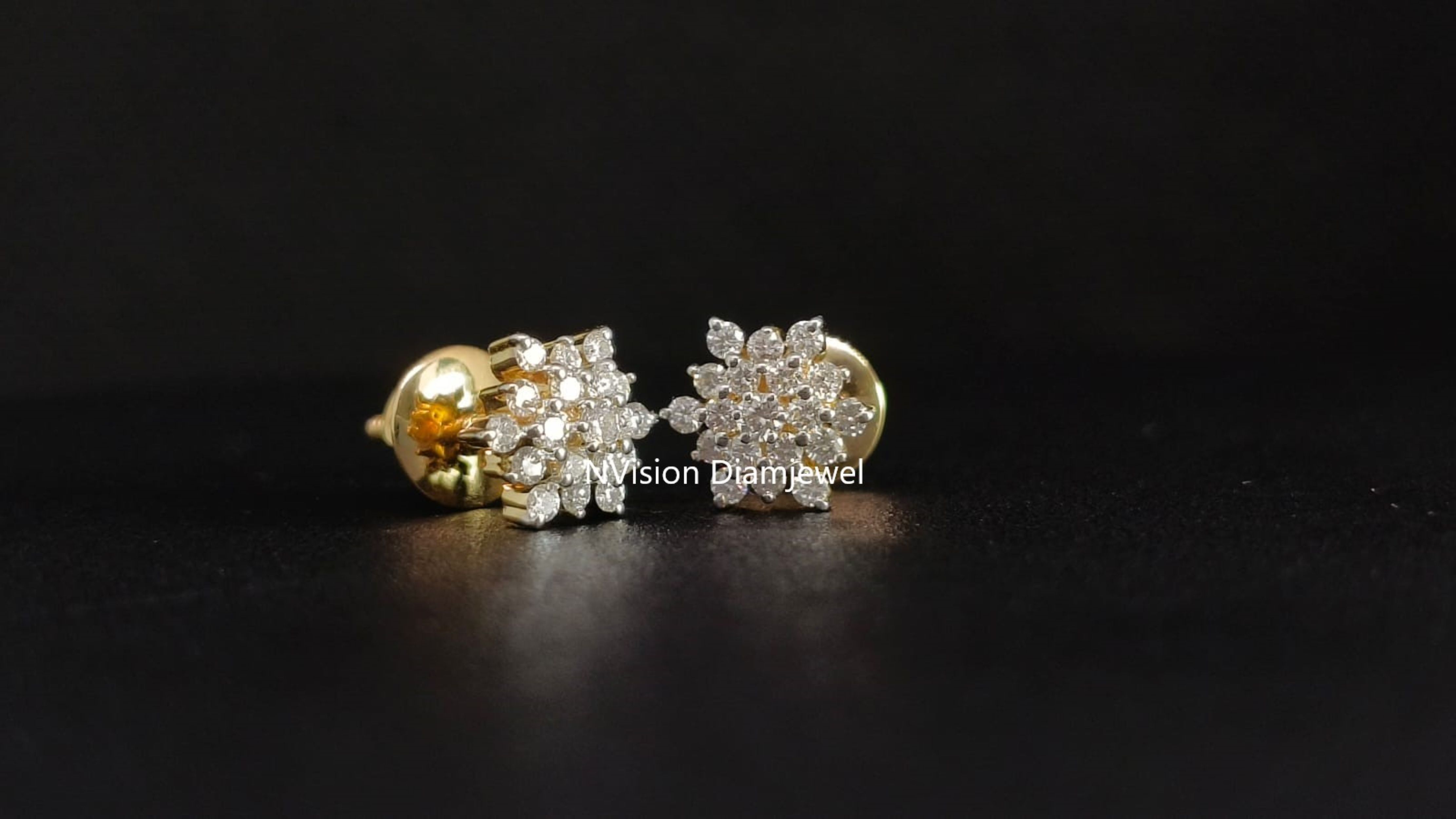 Natural Diamonds Starlight Cluster Earrings