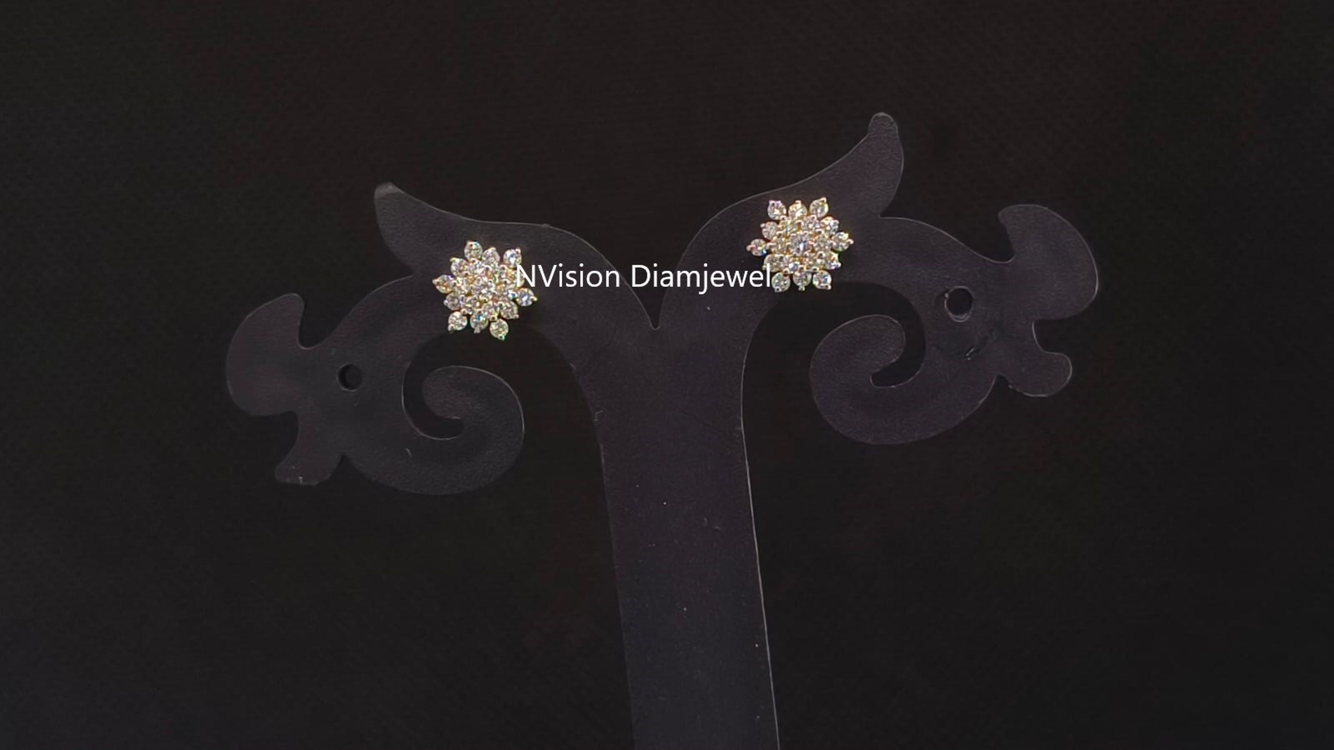 Natural Diamonds Starlight Cluster Earrings