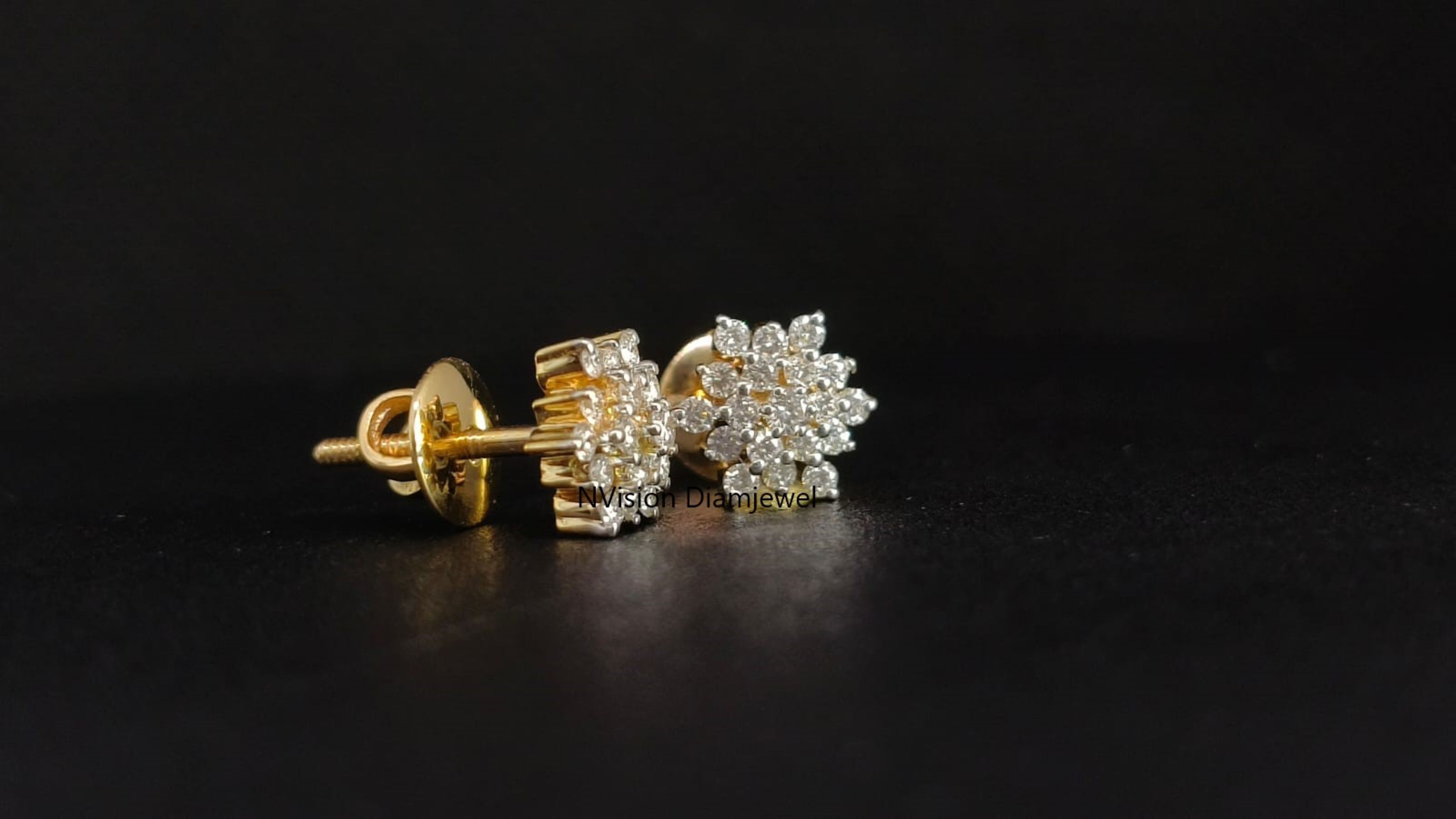 Natural Diamonds Starlight Cluster Earrings