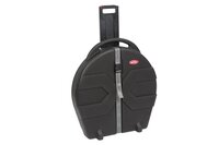 Skb Rolling Cymbal Vault - Holds Up To Eight 24" Cymbals, Four Padded Dividers For Protection , Industrial Strength Handle And In-line Skate Wheels