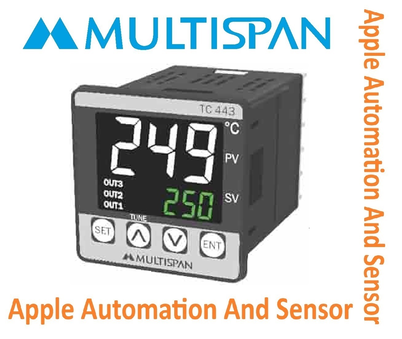 Tc-421p Multispan Double Display Fix Input Pid Controller - Universal Input & Output, Modular Design, Compact Size, Ideal For Temperature Control, 1 Year Warranty