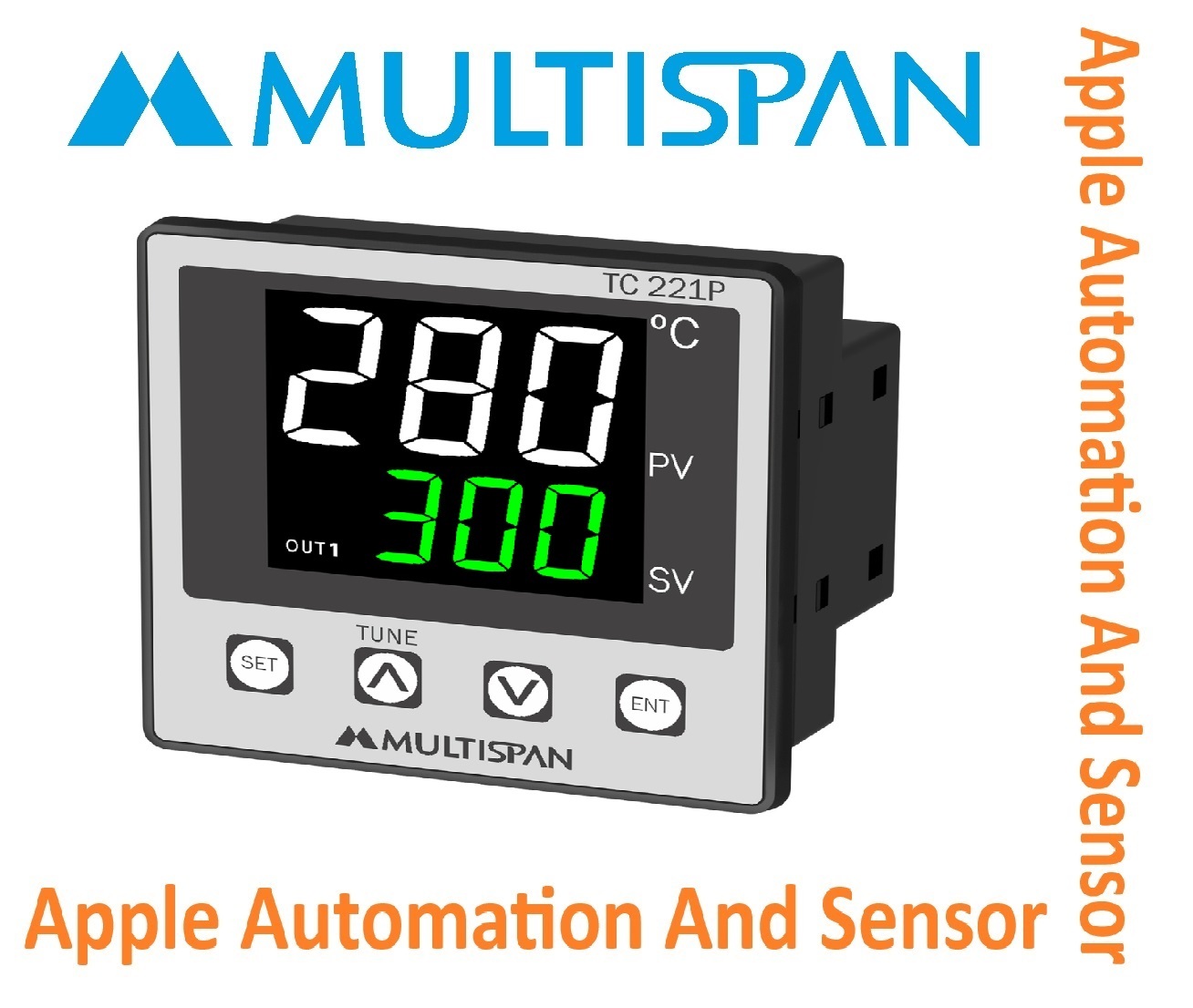 Tc-44 Multispan Double Display Fix Input Pid Controller - Universal Input, Dual Relay, 1-year Warranty | Process Control, Temperature Regulation, Versatile Monitoring