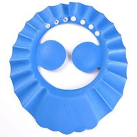 Baby Shower Cap - Soft Eva Resin, 30.33x32.99x25.4 Cm | Blue, Adjustable Design For Toddler Bathing And Hair Washing Protection