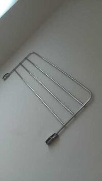 Wall Foldable Cloth Drying Hanger - 4 Foot Length, Stainless Steel Material, Adjustable Silver Design, Easy To Use For Dresses, 5 Kg Capacity
