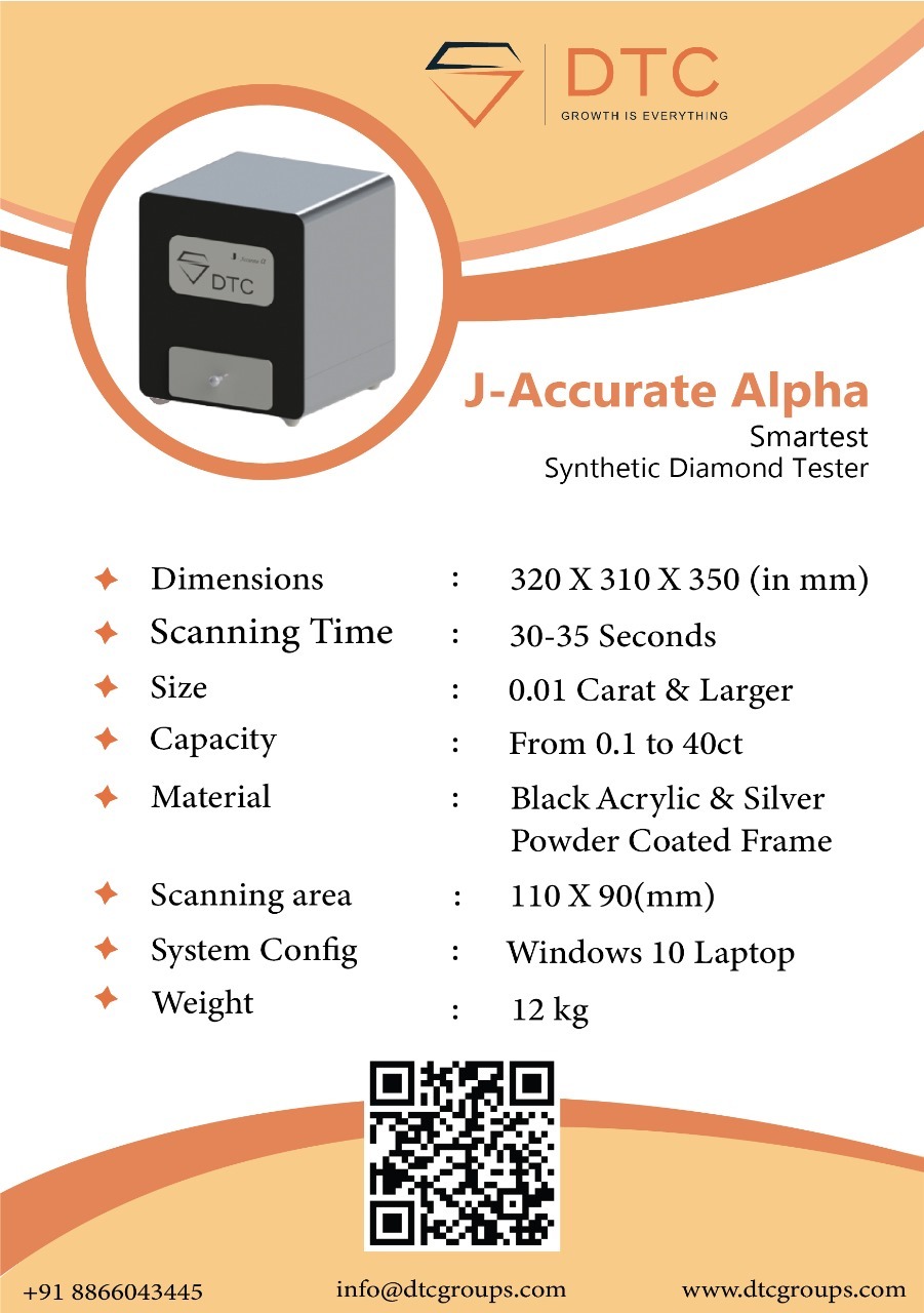 J-accurate Alpha Smartest Synthetic Diamond Detector - Color: Different Available