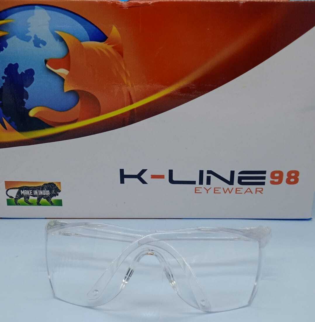 K Line 98 Safety Goggle - Polycarbonate, Universal Fit, Clear Color | Anti-fog, Scratch-resistant, Lightweight, Waterproof Eye Protection