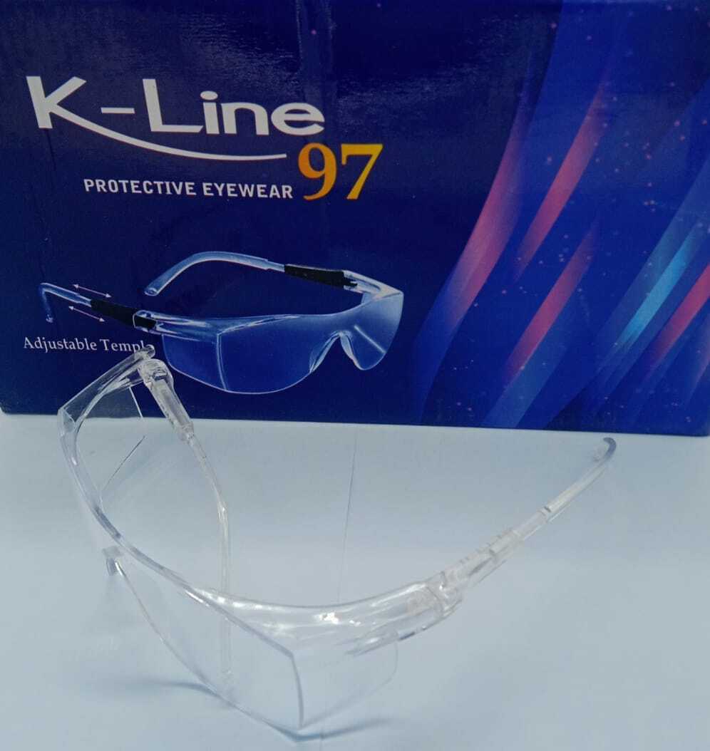 K -Line 97 - Transparent Plastic Eye Protection | Unisex, Reusable, Waterproof, Ideal For Various Environments
