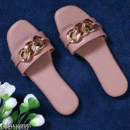 Flats Sandals - Color: Pink