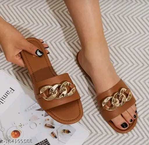 Flats Sandals - Color: Pink