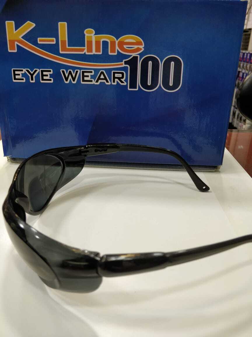 K -Line 100 - Plastic | Black Color, Unisex, Reusable Eye Safety Goggles, Waterproof Design For Enhanced Durability And Protection