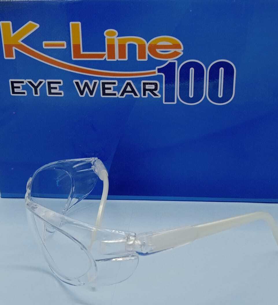 K -Line 100 - Plastic | Black Color, Unisex, Reusable Eye Safety Goggles, Waterproof Design For Enhanced Durability And Protection