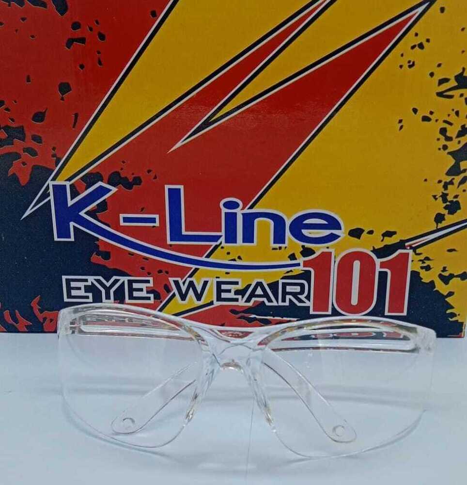 K -Line 101 - Transparent Plastic | Reusable, Unisex, Waterproof, Eye Protection