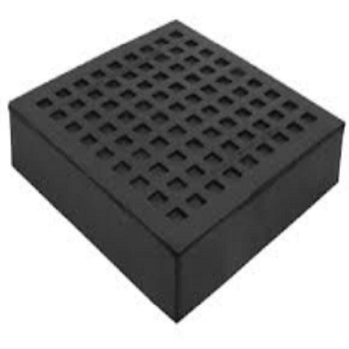 Grooved Rubber Pads - Color: Black