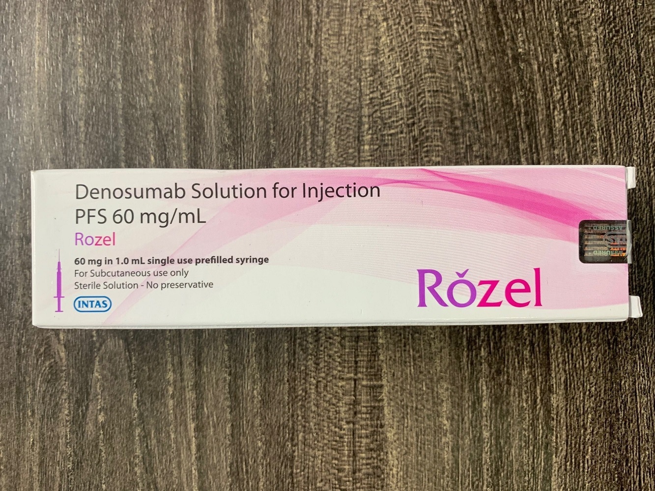 Rozel Injection - 60mg/1.5ml Vial | Strengthens Bone Density, Reduces Fracture Risk In Osteoporosis
