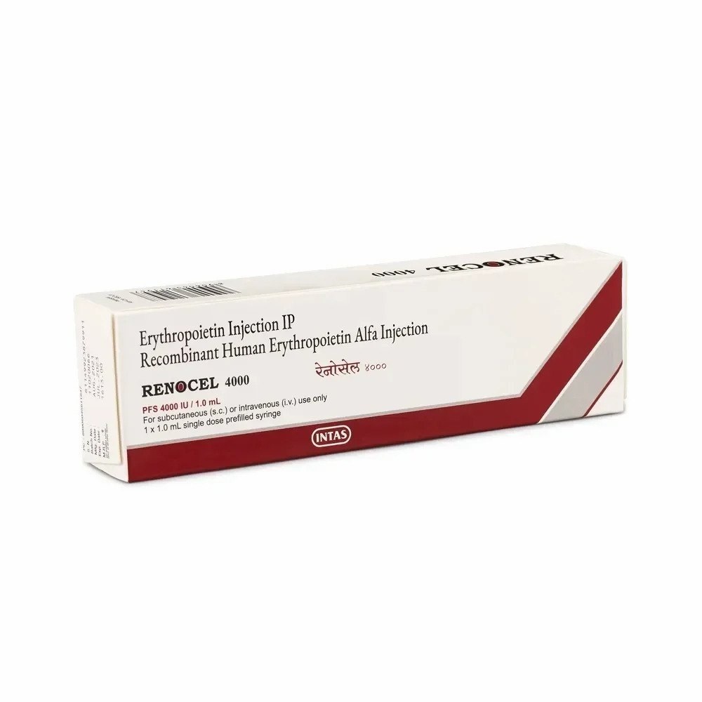 Erythroportin Injection - 4000 Iu , Erythropoiesis-stimulating Agent For Anemia Related To Kidney Disease & Cancer Chemotherapy