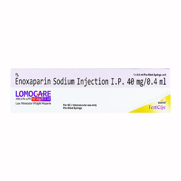 Lomocare 40 Injection - Enoxaparin Anticoagulant Solution, Effective Blood Clot Management