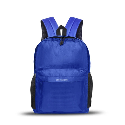 College Backpack Blue - Design: Plain