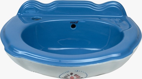 VITROSA WALL MOUNTED BASIN 1823 - Ceramic One Piece, Weight: 8 kg | Wall Mounted Installation for Space-Saving Elegance and Durable Design