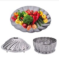Vegetable Steamer Basket - Stainless Steel, 10x5x10 | Adjustable Steam Control, Rapid Heat-up Technology, Compact And Lightweight Design