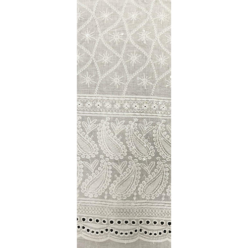 Zara Cotton Fabric For Kurti With Polyester Embroidery
