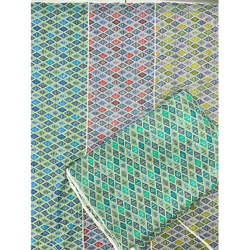 Schiffli Embroidery With Digital Print Fabric