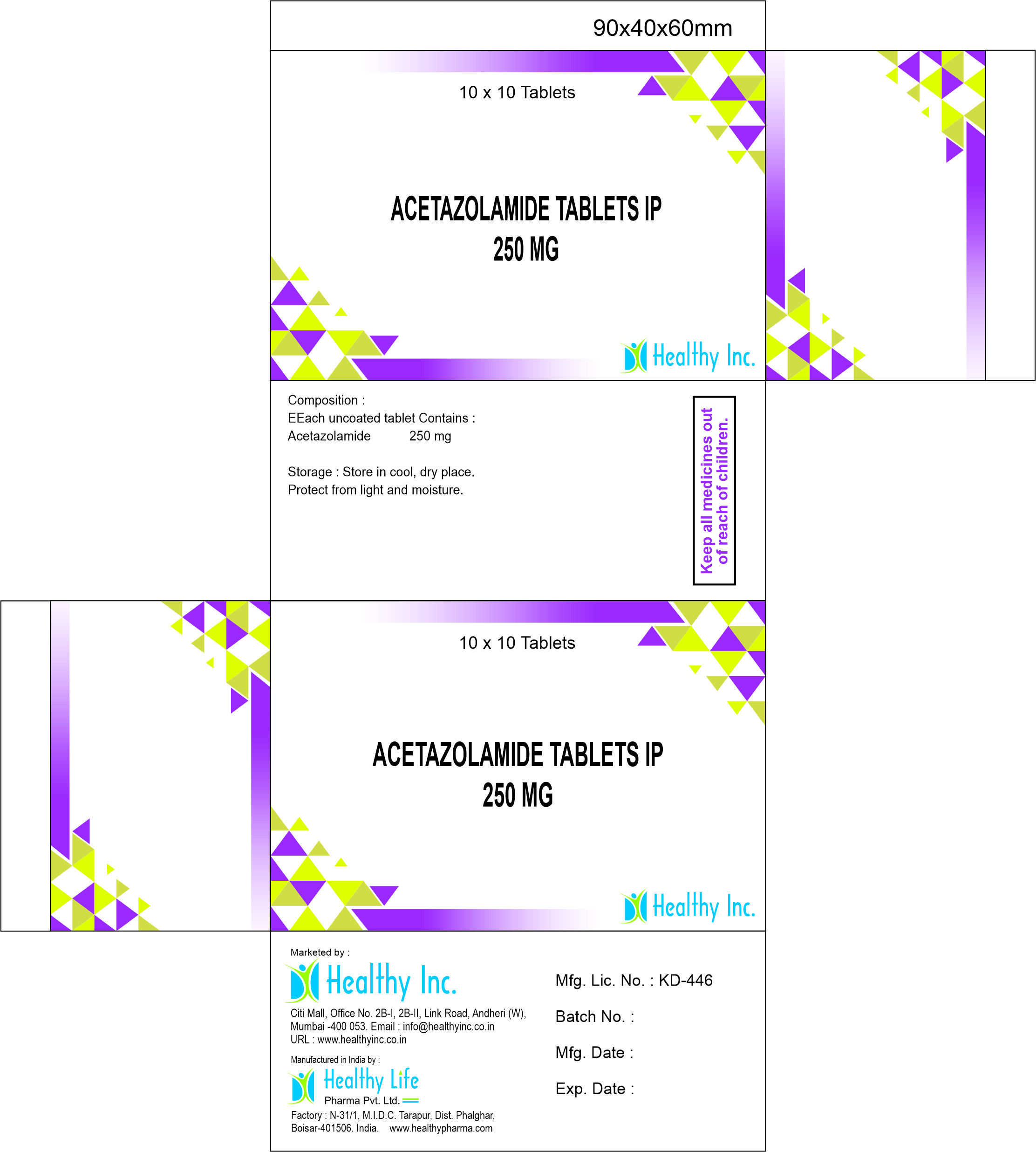 Acetazolamide Tablets - Drug Type: General Medicines