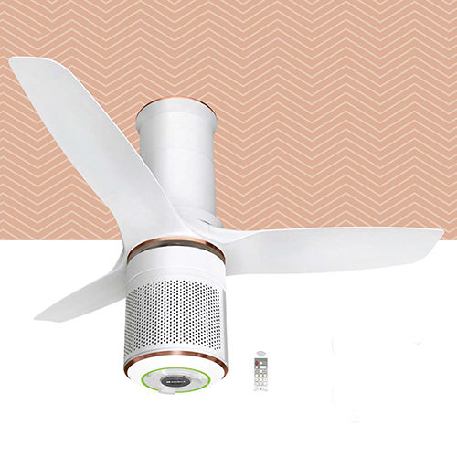 Stealth Puro Air Pearl White Lt Copper Premium Underlight Ceiling Fan