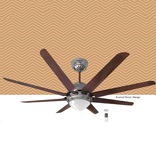 Octet Brushed Nickel Wenge Premium Underlight Ceiling Fan