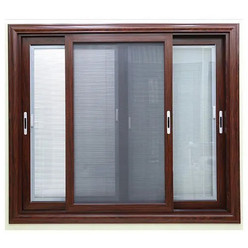 3 Track With Mesh UPVC Window