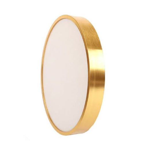 Gold Finish Round Mirror Frame - Application: Home