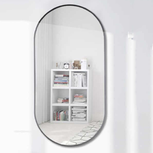 40 X 8Mm Capsule Shape Mirror Frame - Application: Home