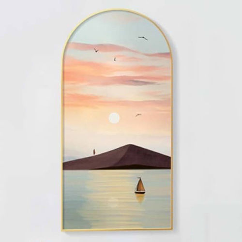 40 X 8mm Half Round Mirror Frame - Application: Home