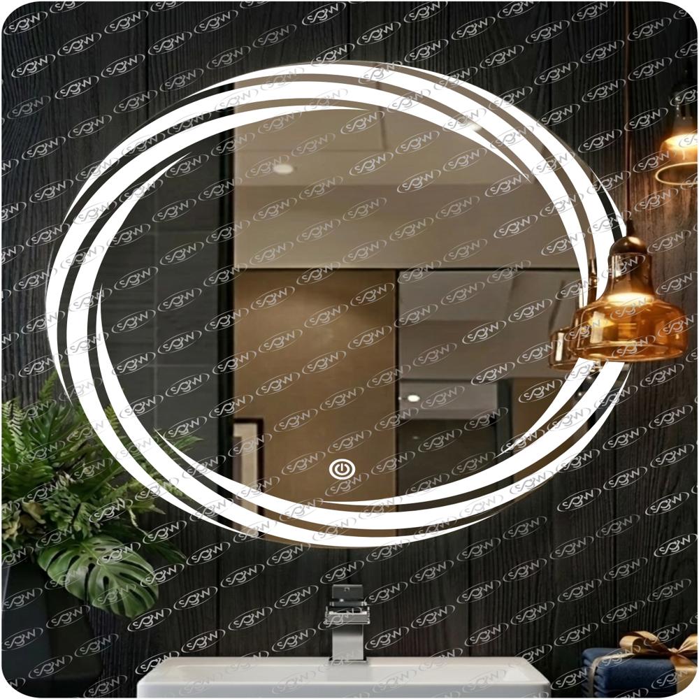 Stylish Led Round Mirror - Application: Home