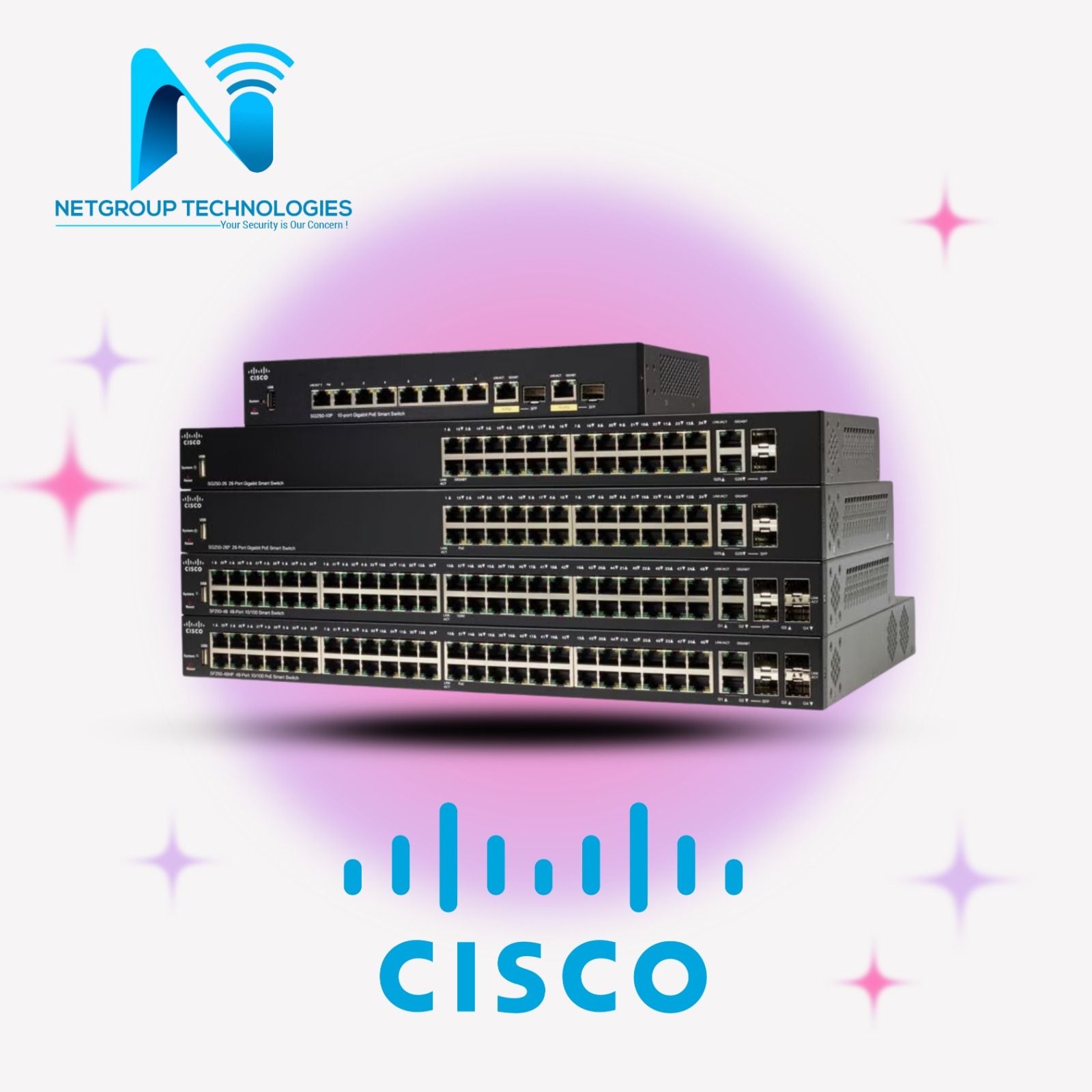 Cisco Network Switch - High-Performance, 48-Port Gigabit Ethernet | Reliable Connectivity, Energy Efficient, Advanced Layer 3 Routing