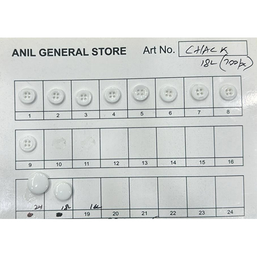 4 Hole Chalk Shirt Button