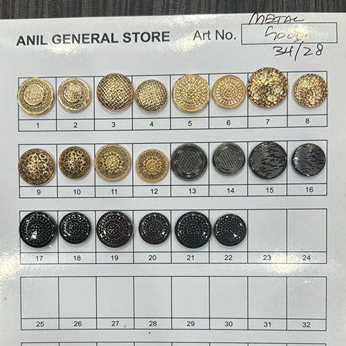 Coat Metal Button
