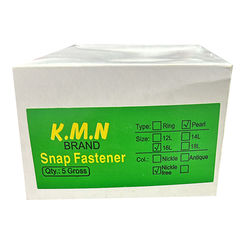 Pearls Snap Fasteners - Color: Silver