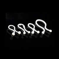 Twist Clips - High-quality Plastic, Custom Sizes & Shapes Available , Professional White Color For Industrial Use