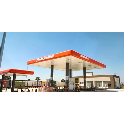 AG0P CNG Petrol Pump Canopy