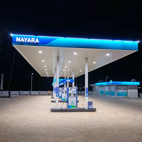 LED Light Petrol Pump Canopy