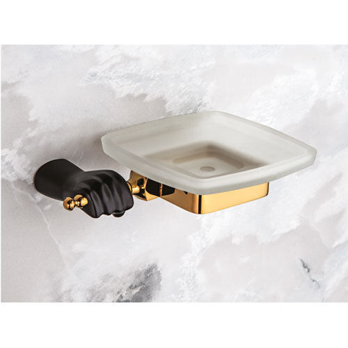 Pc-009 Glass Soap Dish - Color: Golden