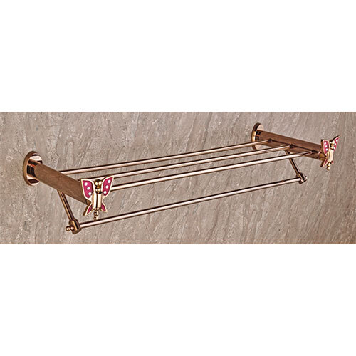 Bf-007 Towel Rack - Color: Golden