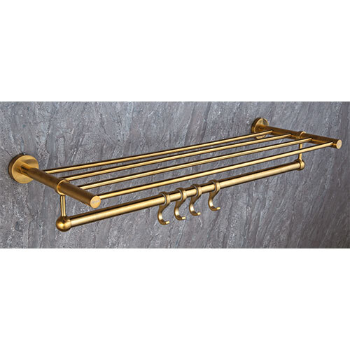 Sp-007 Towel Rack - Color: Golden