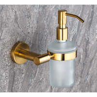 Brass Pump Dispenser - Standard Size | Glossy Golden Finish, Durable Brass Material