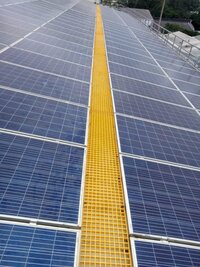 FRP Molded Gratings For Solar Walkway