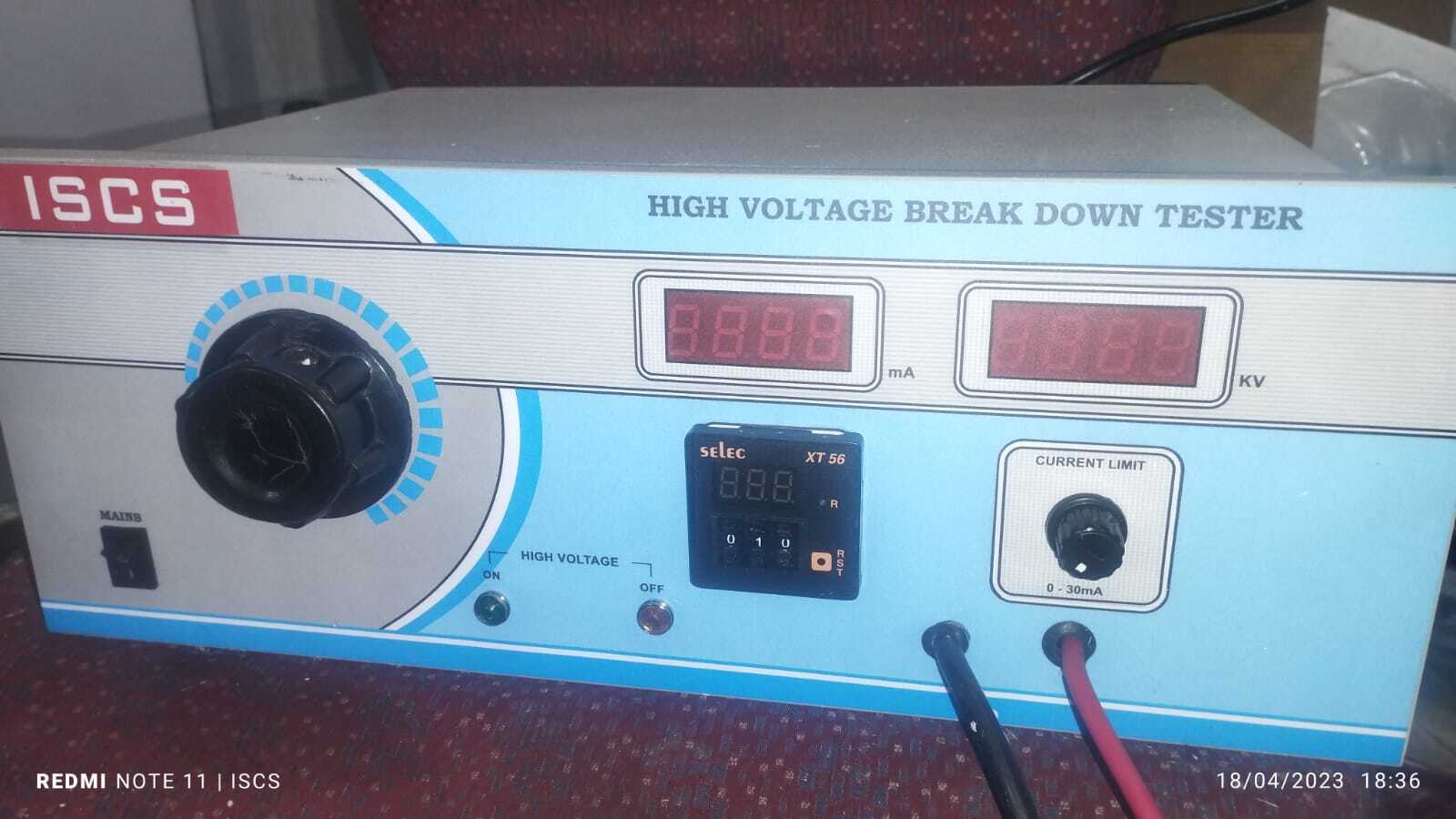 High Voltage Tester - Mild Steel, Standard Size | 1 Year Warranty, Precision Instrument For Electrical Testing And Calibration Services